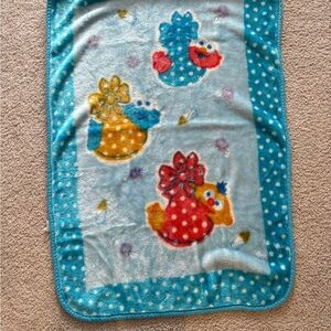 Colorful Sesame Street Polka Dot Baby Blanket